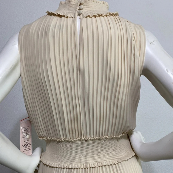 Nanette Lepore Smocked Sleeveless Midi Dress - Picture 7 of 8